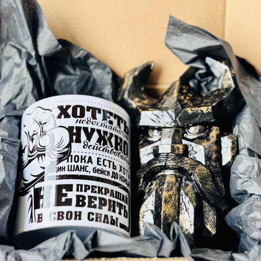 Подарочный набор свеча и викинг