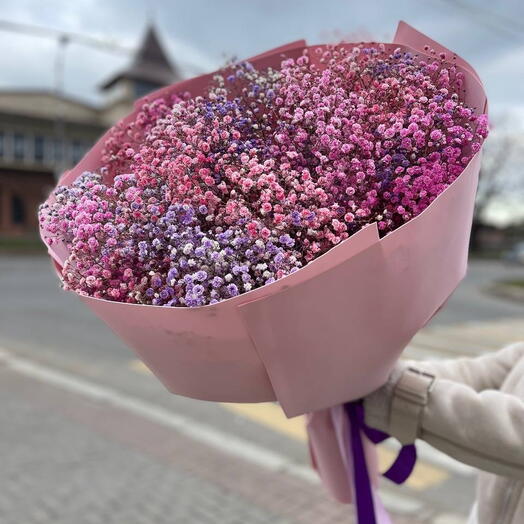 Букет из гипсофил "Ореол"