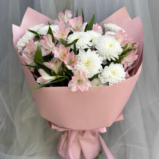 Альстромерии   хризантемы 💞 Букет для любимой