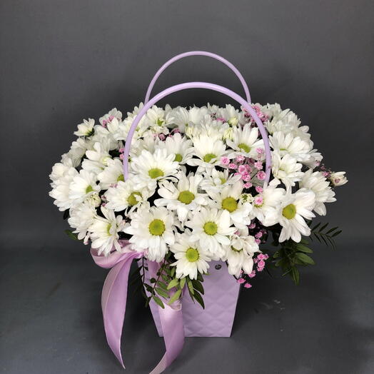 Сумочка с ромашковой хризантемой🌸