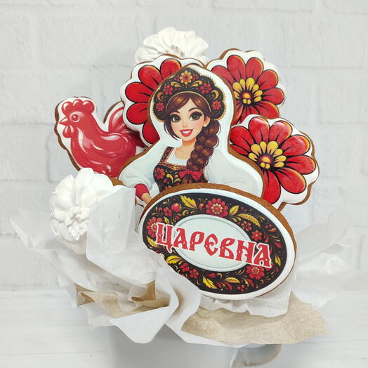 Пряничный букет в кружке  "Царевна"