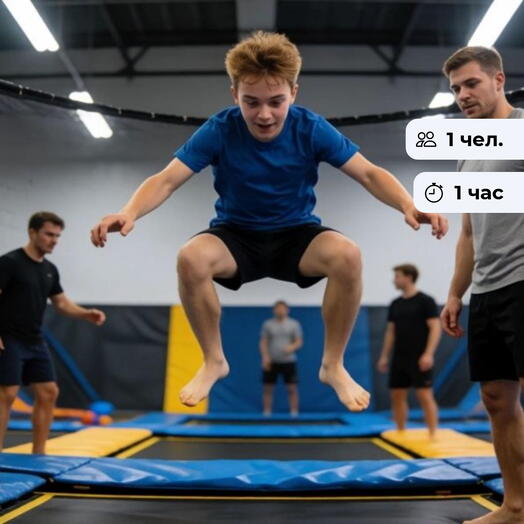 Вверх! Занятие по прыжкам на батуте