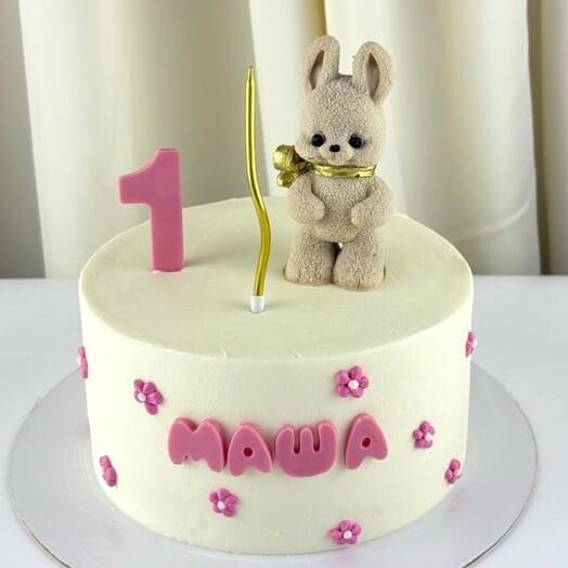 Торт детский для девочки на день рождения, ‭«На годик»