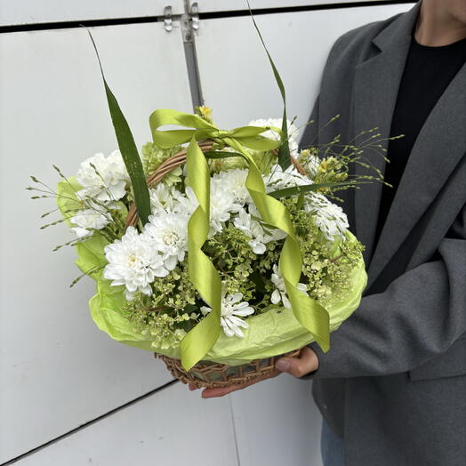 Букет в корзине