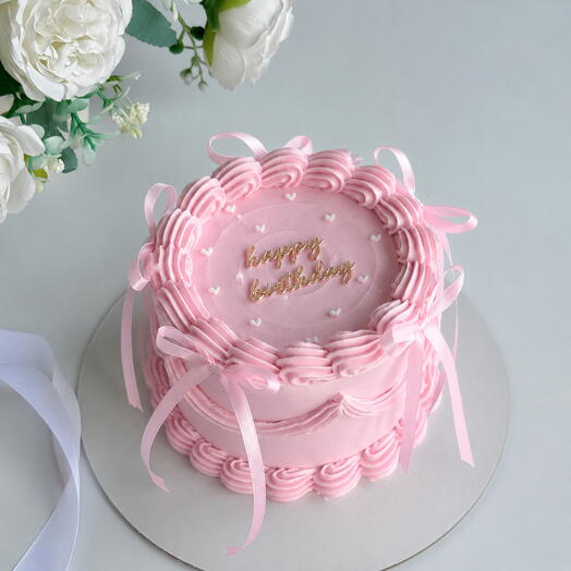 Торт стиле Ламбет happy birthday 1 кг / торт на день рождения
