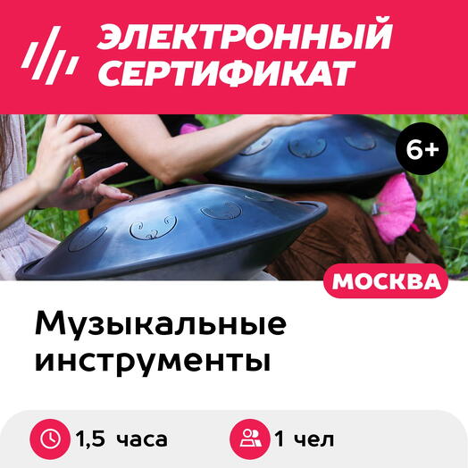 Подарочный сертификат Обучение игре на RAV Vast, индивидуально, для 1 чел., 1,5 часа