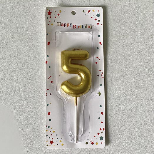 Цифра 5 для торта