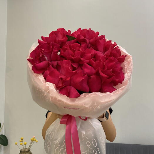 Яркий букетик из французских роз💗
