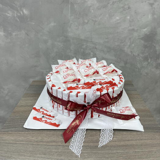 Торт из Kinder шоколада и Raffaello