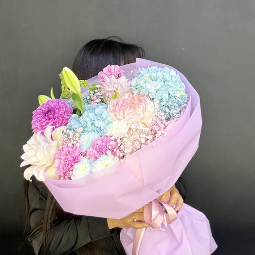 Букет с ️гортензия 💕
Из Лилиям