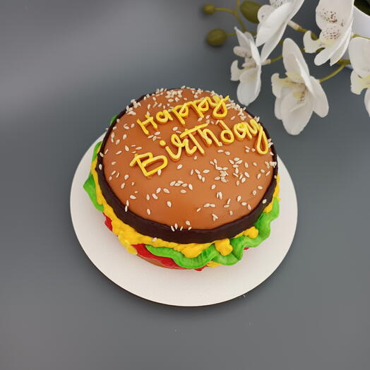 Бенто торт "Бургер" Heppy birthday