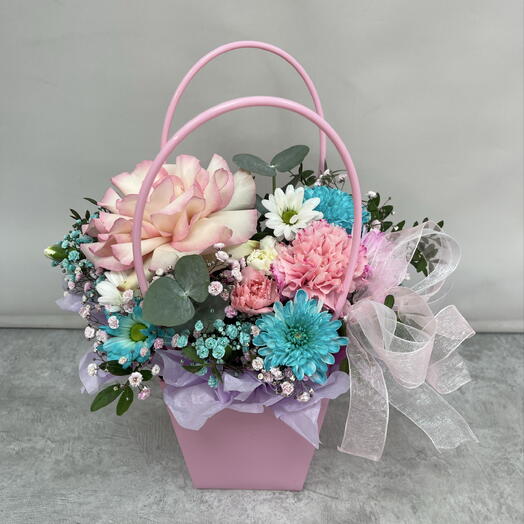 Цветочная композиция с французской розой 🌸
