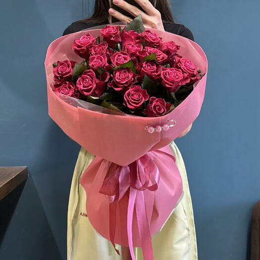 Букет красных ароматных роз ️🥰🌹
