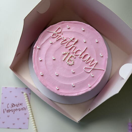Мини торт 1.2 кг девушке birthday