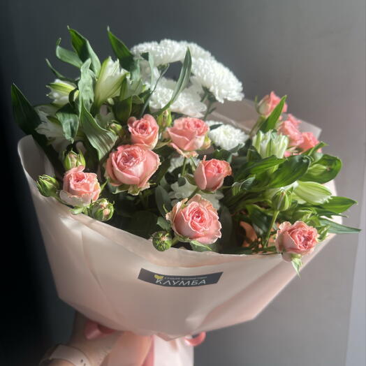 Сборный букет 💐 с кустовой розой