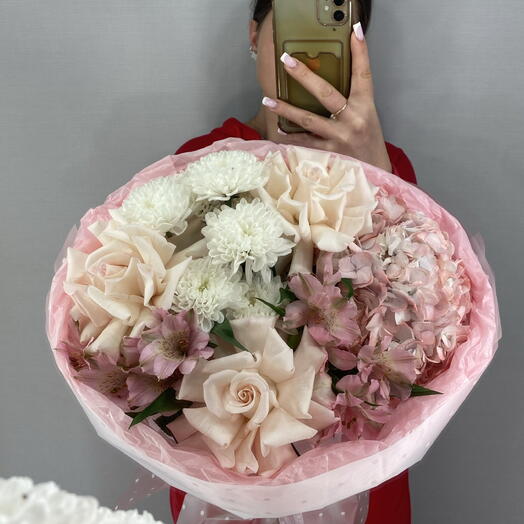 Букет с гортензией 🎀