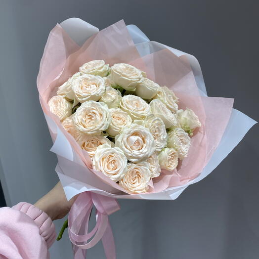 Нежный букет из кустовой розы Софи 💕☺️🤍