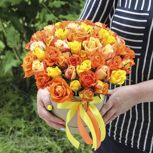 A box of 51 roses "Mix 1"