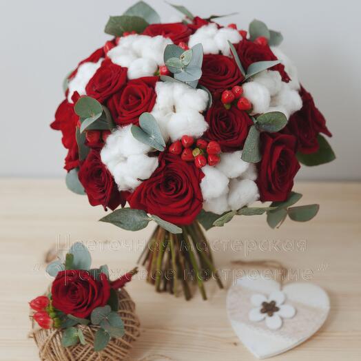 Ramo de novia 3 con boutonniere