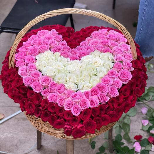 Basket with flowers