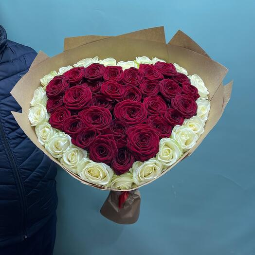 51 piezas de rosas