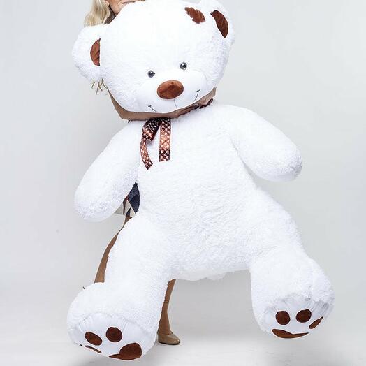 Плюшевый медведь большой мишка 200 см белый Тони