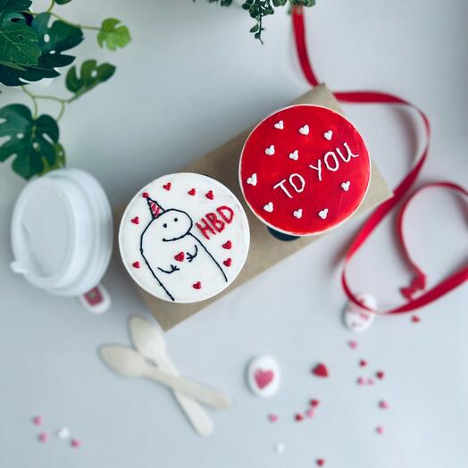 Торт в стаканчике , cake to go, С днём рождения тебя
