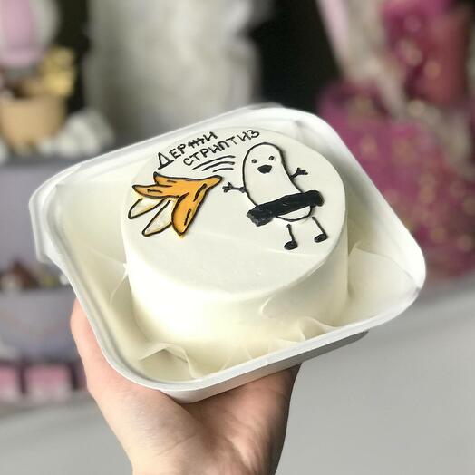 Бенто-торт с раздетым бананом