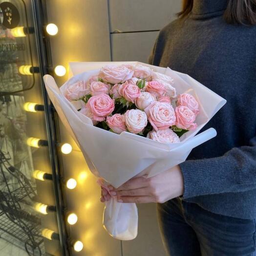 Букет из 7 пионовидных роз Мисс Пиони (28)