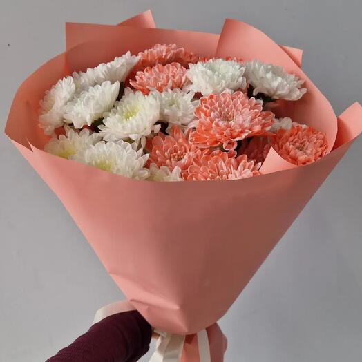 Bouquet of 5 chrysanthemums