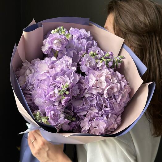 Гортензия с ароматной маттиолой 💜