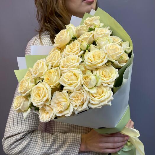 Ramo de rosas Rosadas crema 7pcs