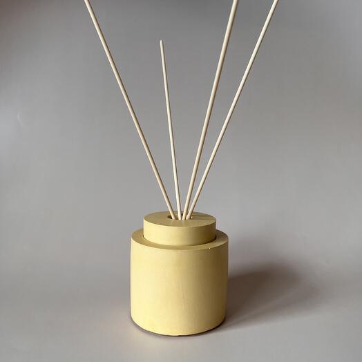 Aromatic diffuser for home 100ml in Mustard color