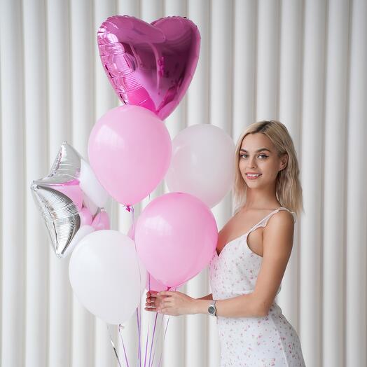 Fountain of balls pink