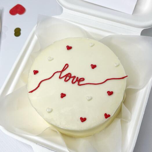 Бенто торт к 14 февраля любовь love