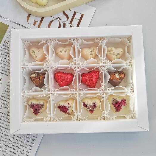 Конфеты сердечки Для тебя, 12 конфет