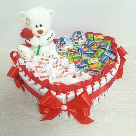 Kinder Heart Cake with Love is