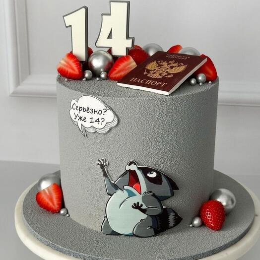 Тортик на 14 лет