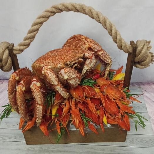 Раки и краб волосатик "Морской клад"