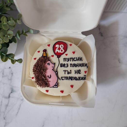 Бенто торт с ёжиком