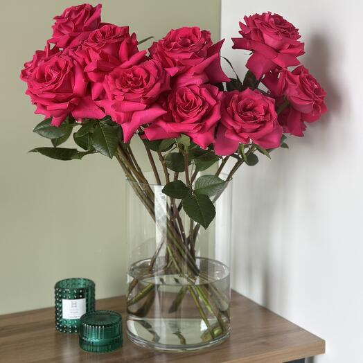 Ваза стекло высота 30 см, диаметр 20 см Sharmonic Fleur