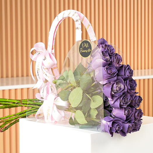 Purple Roses Bags