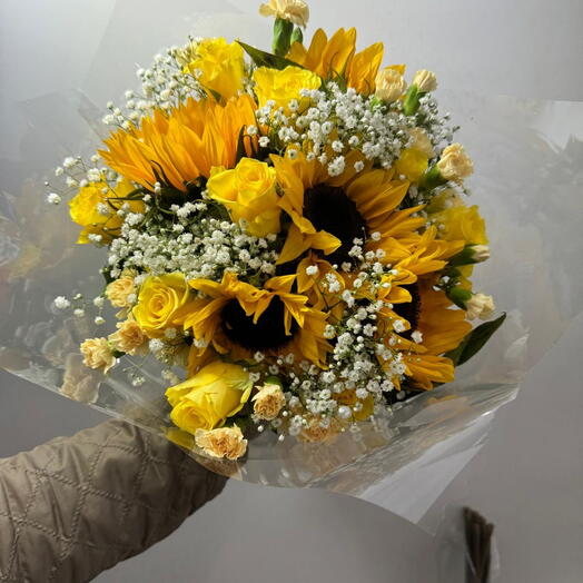 Sunflower Hand tied