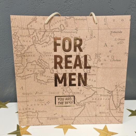 Подарочный пакет "For real man"