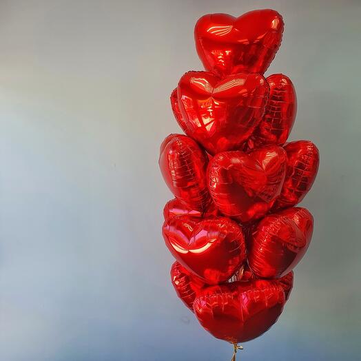 Шары сердца 15 шт