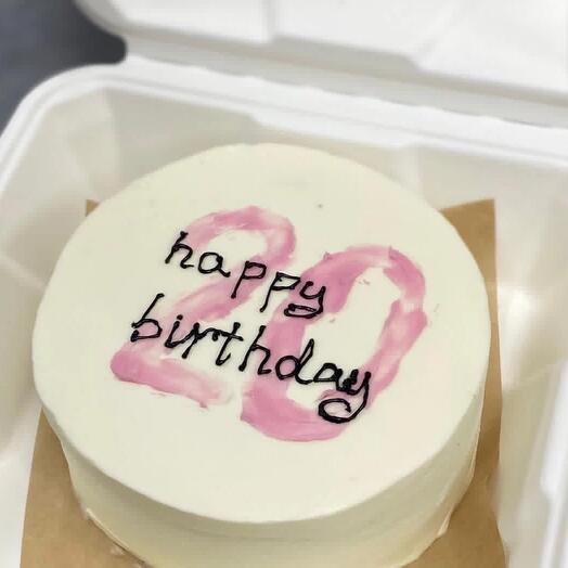 Бенто-торт happy birthday (цифра может быть любая)
