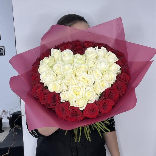 51 роза сердце ️