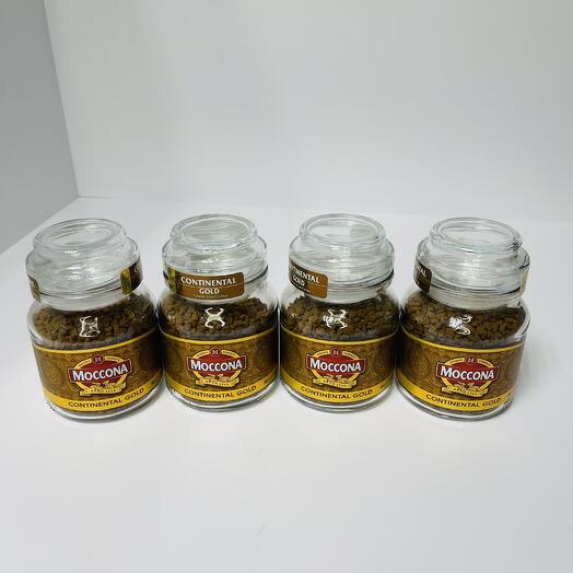 Набор из 4 стеклянных банок Moccona Continental Gold 47,5г