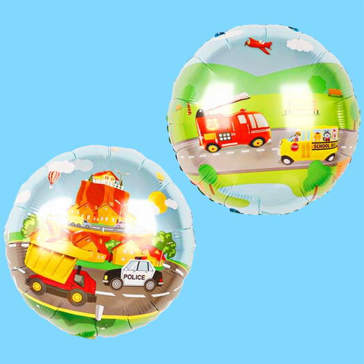 Шар гелий машинки детский. Foil helium balloon TOY CARS