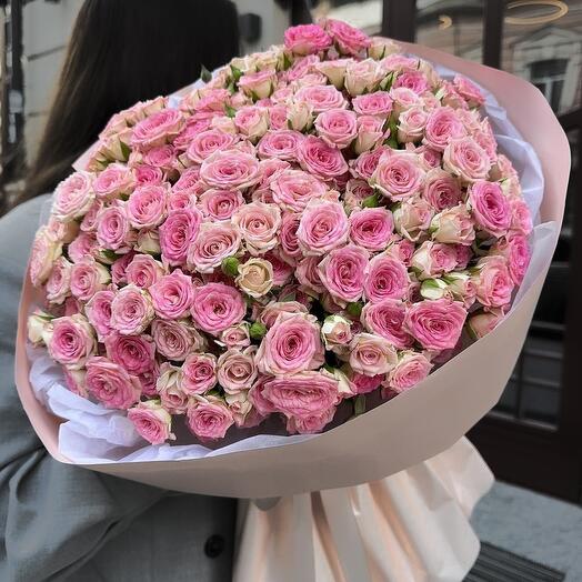Кустовые розы. 51 шт